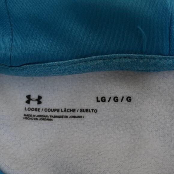 Under Armour Womens L Loose Fit Hoodie in Sky Blue - Picture 8 of 10